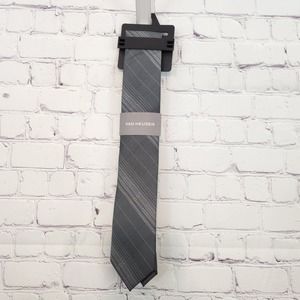 NWT Van Heusen Gray on Gray Striped Men's Tie One Size